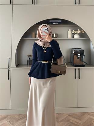 Tate Çelik Örme Kazak Lacivert