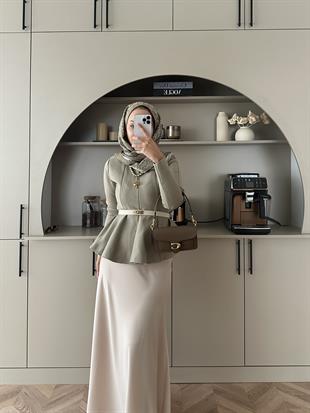 Tate Çelik Örme Kazak Vizon