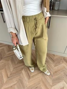 Keten Pantolon Çağla Yeşili