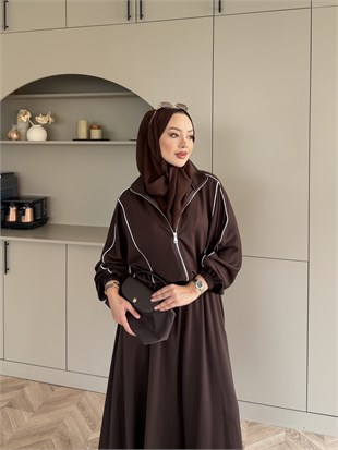 Tiana Oysh Etekli Takım Kahve (4553)