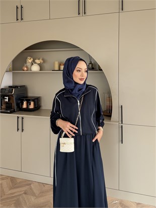 Tiana Oysh Etekli Takım Lacivert (4553)