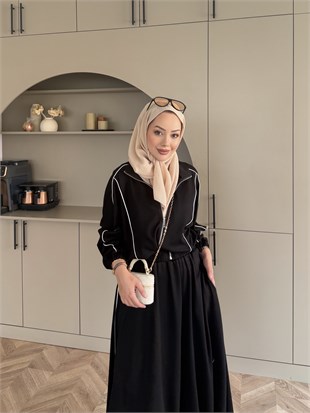 Tiana Oysh Etekli Takım Siyah (4553)