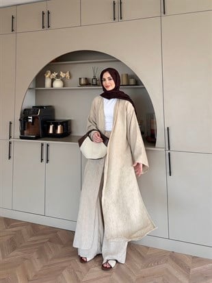Tokyo Yırtmaçlı Kimono Pantolonlu Takım (5813)