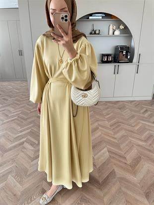 Tuana Scuba Elbise ButterYellow