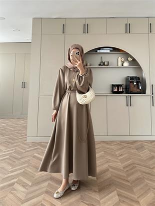 Tuana Scuba Elbise Vizon