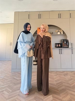 Tuay Kat Kat Pantolonlu Takım Mavi (4503)