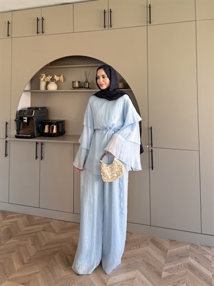 Tuay Kat Kat Pantolonlu Takım Mavi (4503)