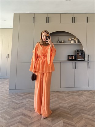 Tuay Kat Kat Pantolonlu Takım Turuncu (4503)