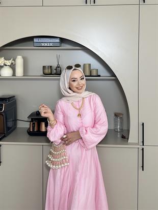 Tuğra Elbise Pembe