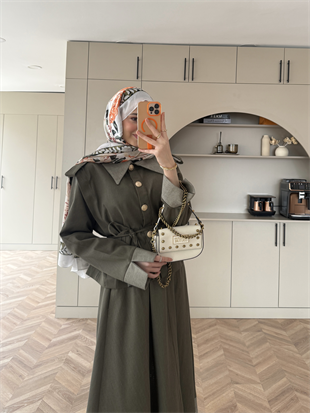 Urban Apoletli Kot Etekli Takım Haki (8467)
