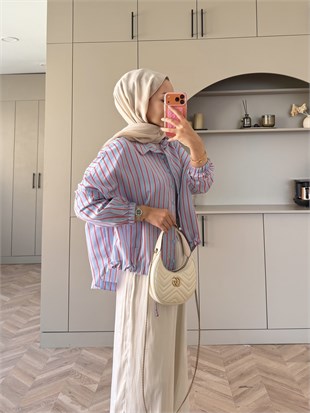 Vella Kırmızı Çizgili Gömlek (4551) 