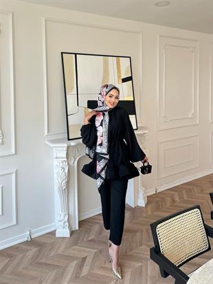 Venezia Pantolonlu Takım Siyah