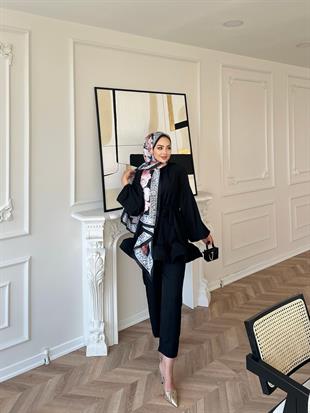 Venezia Pantolonlu Takım Siyah