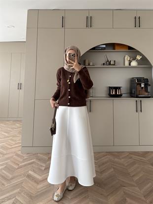 Vina Angora Hırka Kahve