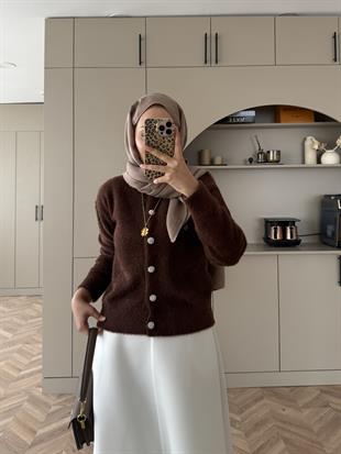 Vina Angora Hırka Kahve