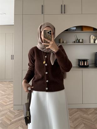 Vina Angora Hırka Kahve