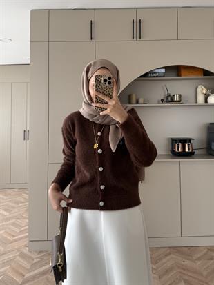 Vina Angora Hırka Kahve