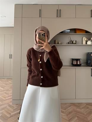 Vina Angora Hırka Kahve