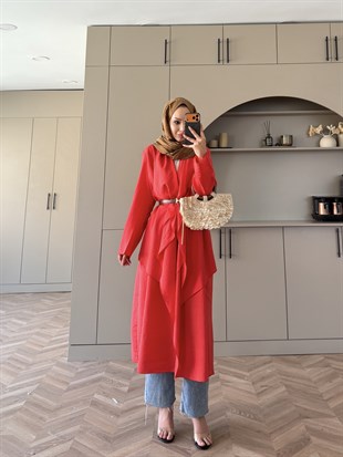 Virea Modal Keten Kap Kırmızı (3103)