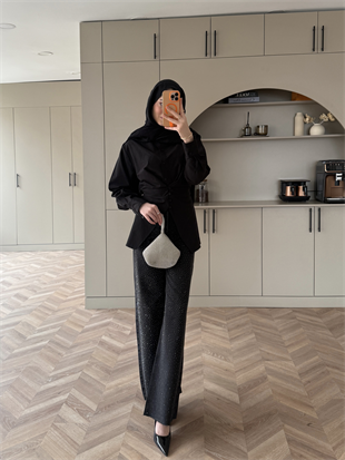 Visor Önü Düğmeli Gömlek Siyah 