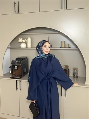 Wanda Yarasa Kol Elbise Lacivert