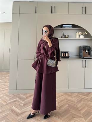 Wendy Pantolonlu Takım Mürdüm