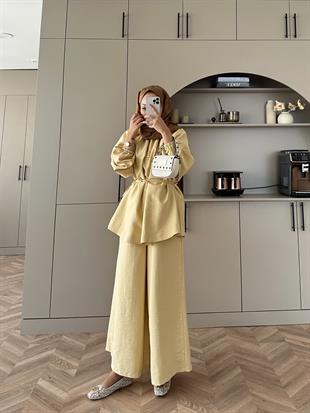 Wendy Pantolonlu Takım Sarı