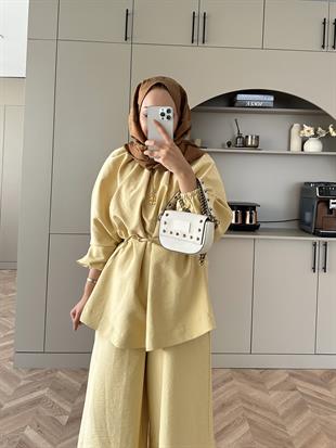 Wendy Pantolonlu Takım Sarı