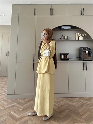 Wendy Pantolonlu Takım Sarı