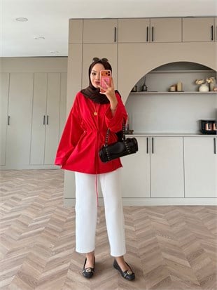 Önden Dikiş Detaylı Basıc Sweat Mürdüm (2755)
