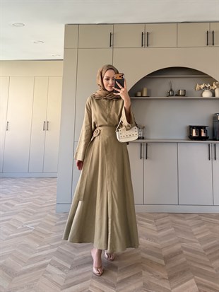 York Düğmeli Etekli Takım Haki (4498)