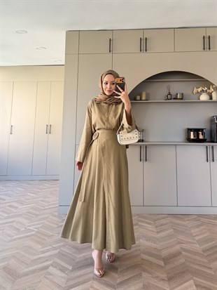 York Düğmeli Etekli Takım Haki (4498)