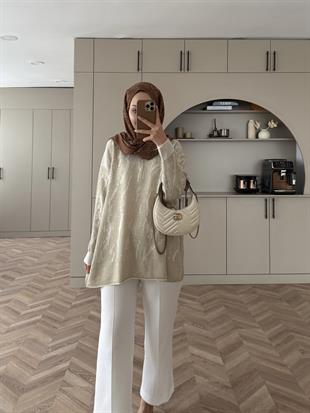 Zebra Simli Merserize Kazak Ekru