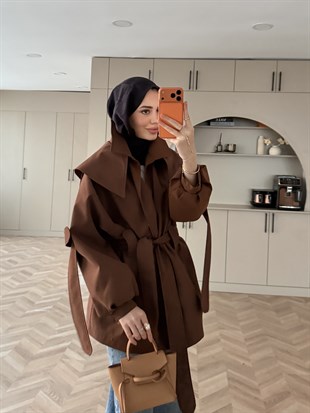 Zenvia Şal Yaka Acı Kahve (8012)