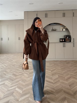 Zenvia Şal Yaka Acı Kahve (8012)
