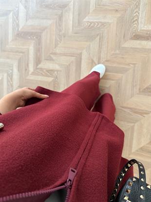 Zenya Angora Pantolonlu Takım Bordo