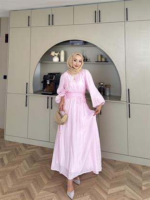Zeren Elbise Pembe