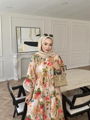 Zümrüt Pamuk Vual Elbise