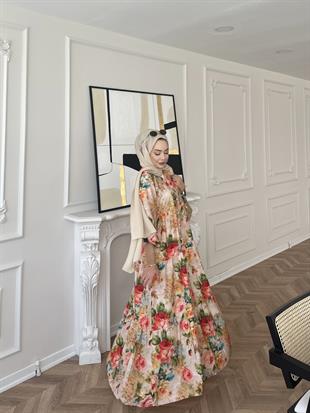 Zümrüt Pamuk Vual Elbise