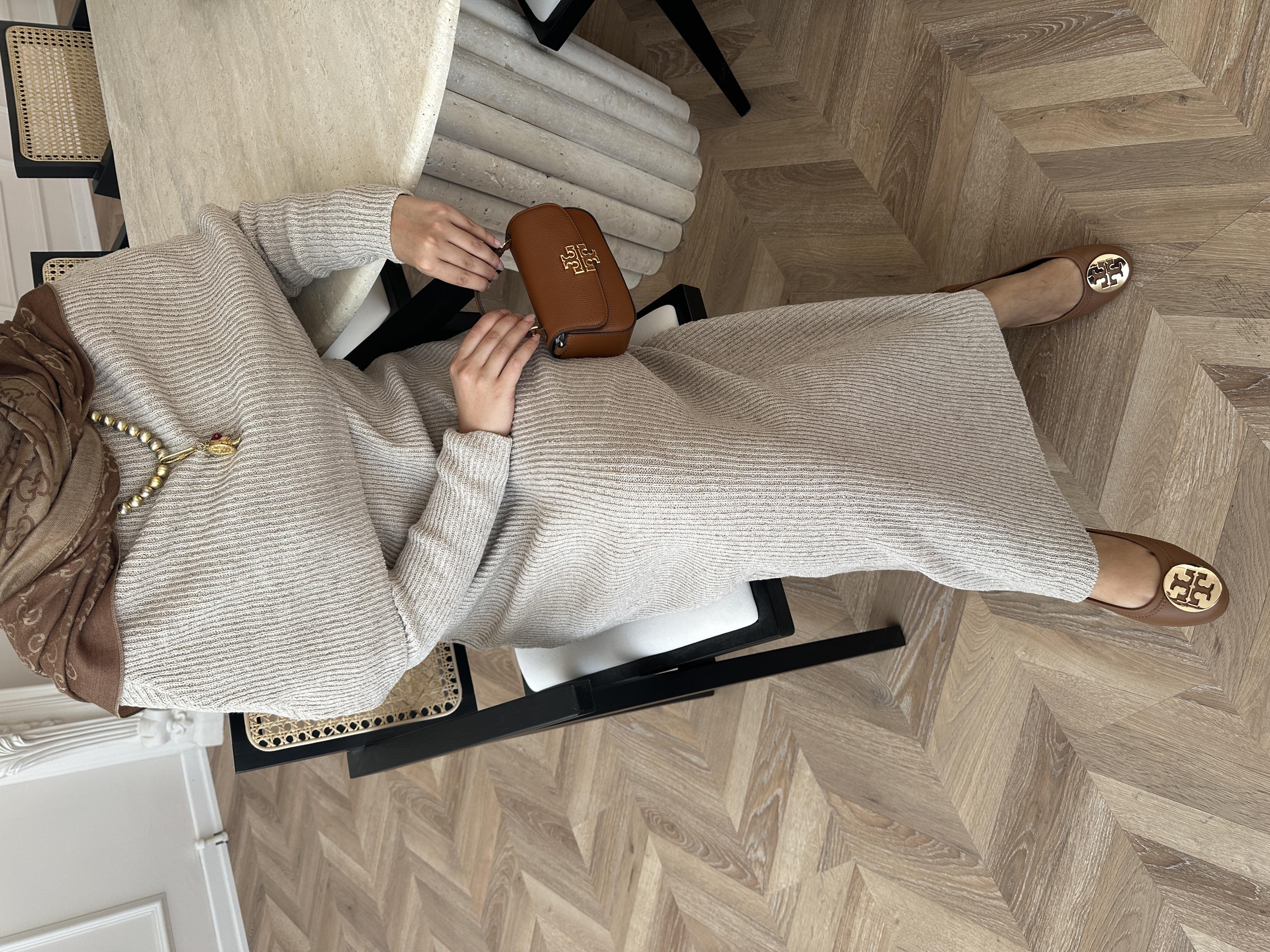 Anisa Triko Elbise Vizon