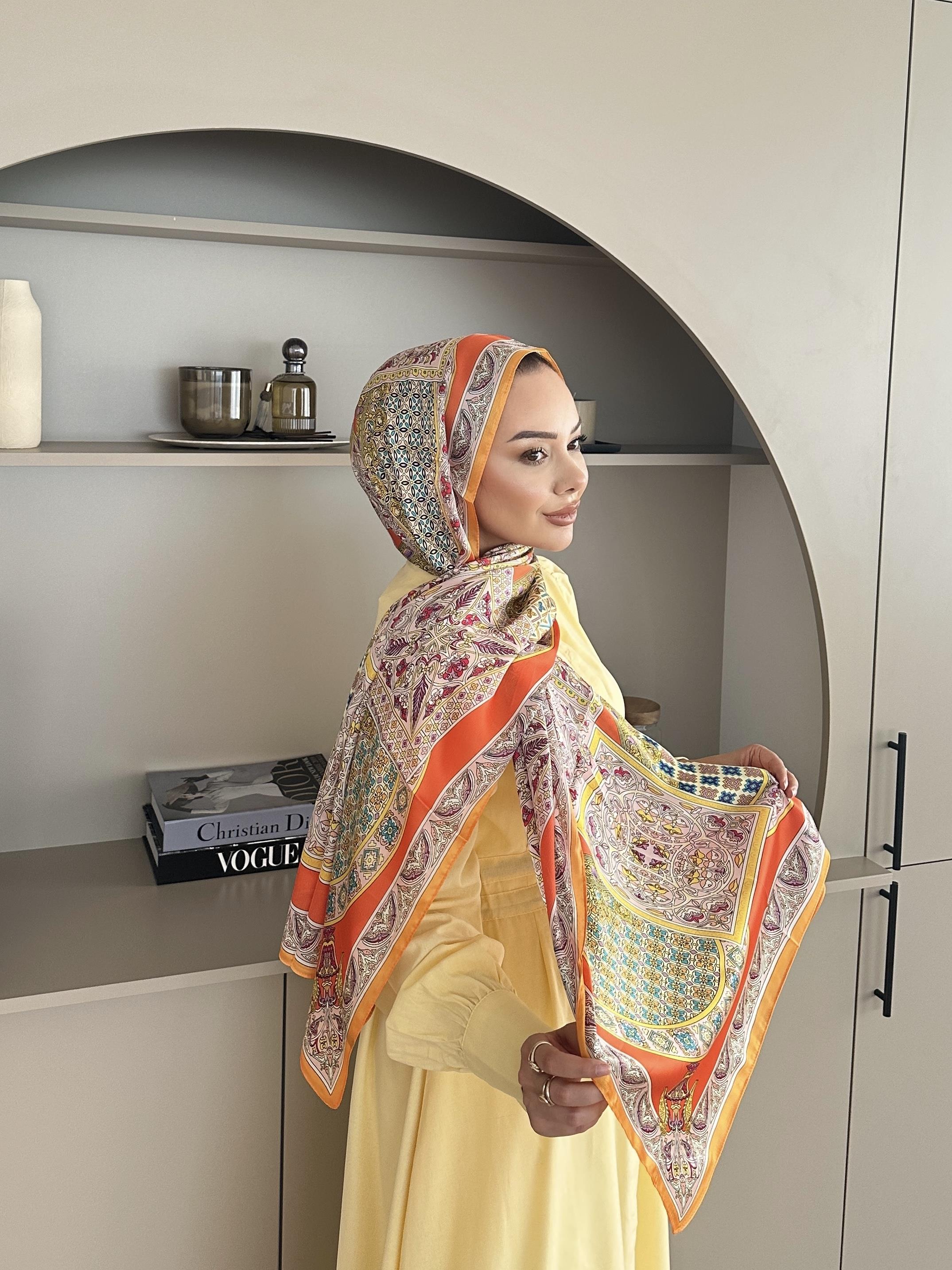 Asu İthal İpek Vual Şal Oranj