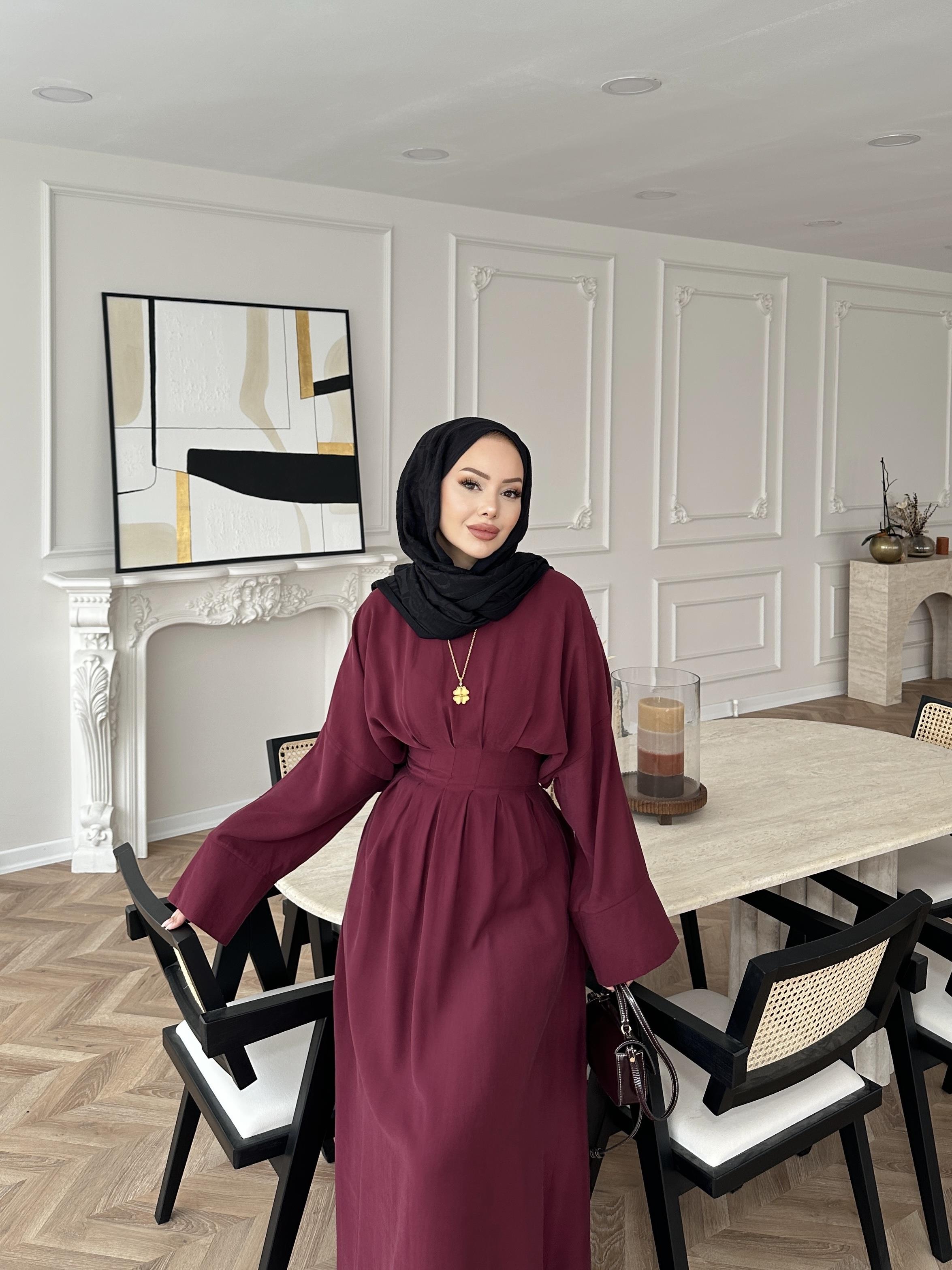 Benan Tensel Elbise Bordo