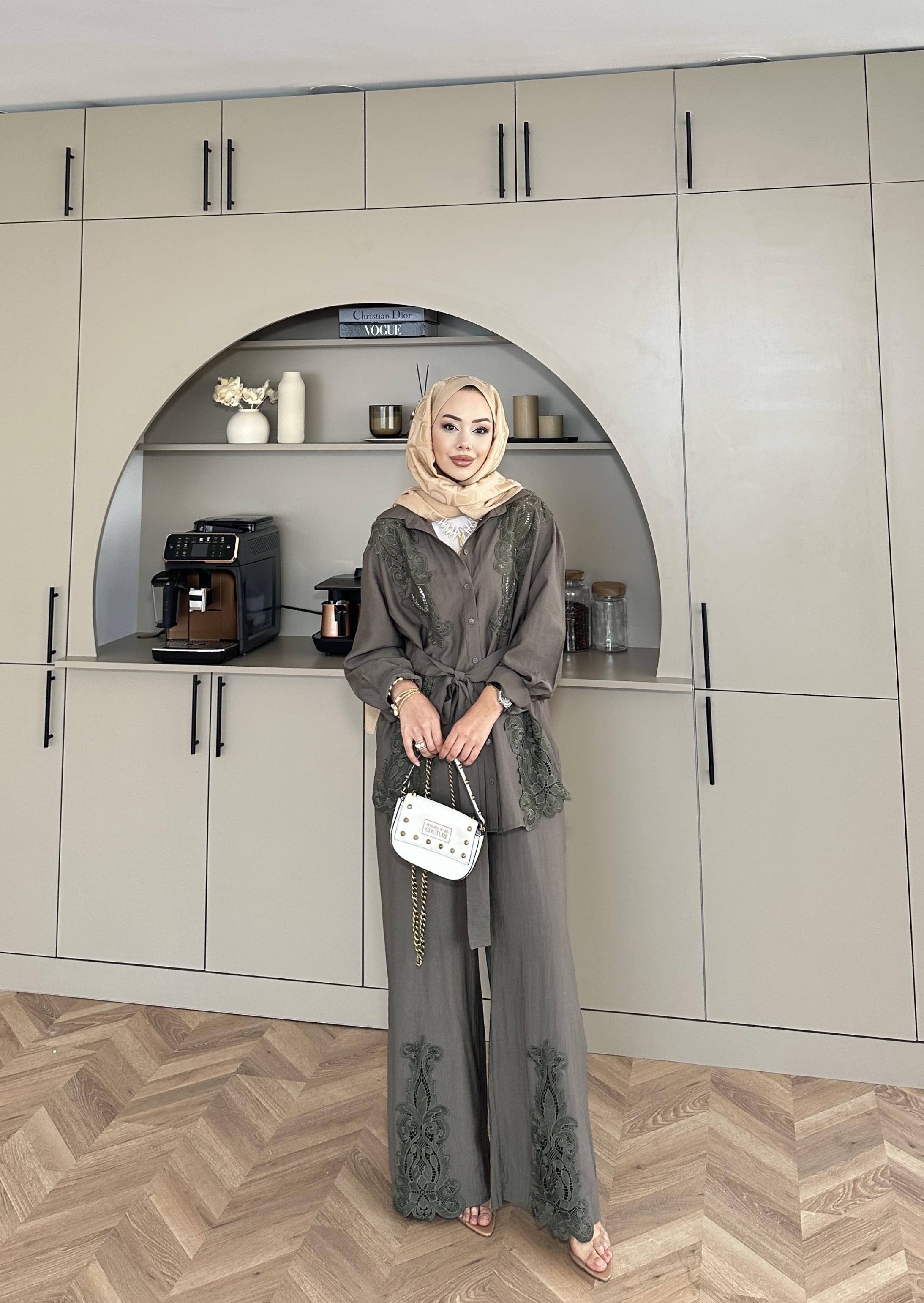 Biana Pantolonlu Takım Haki