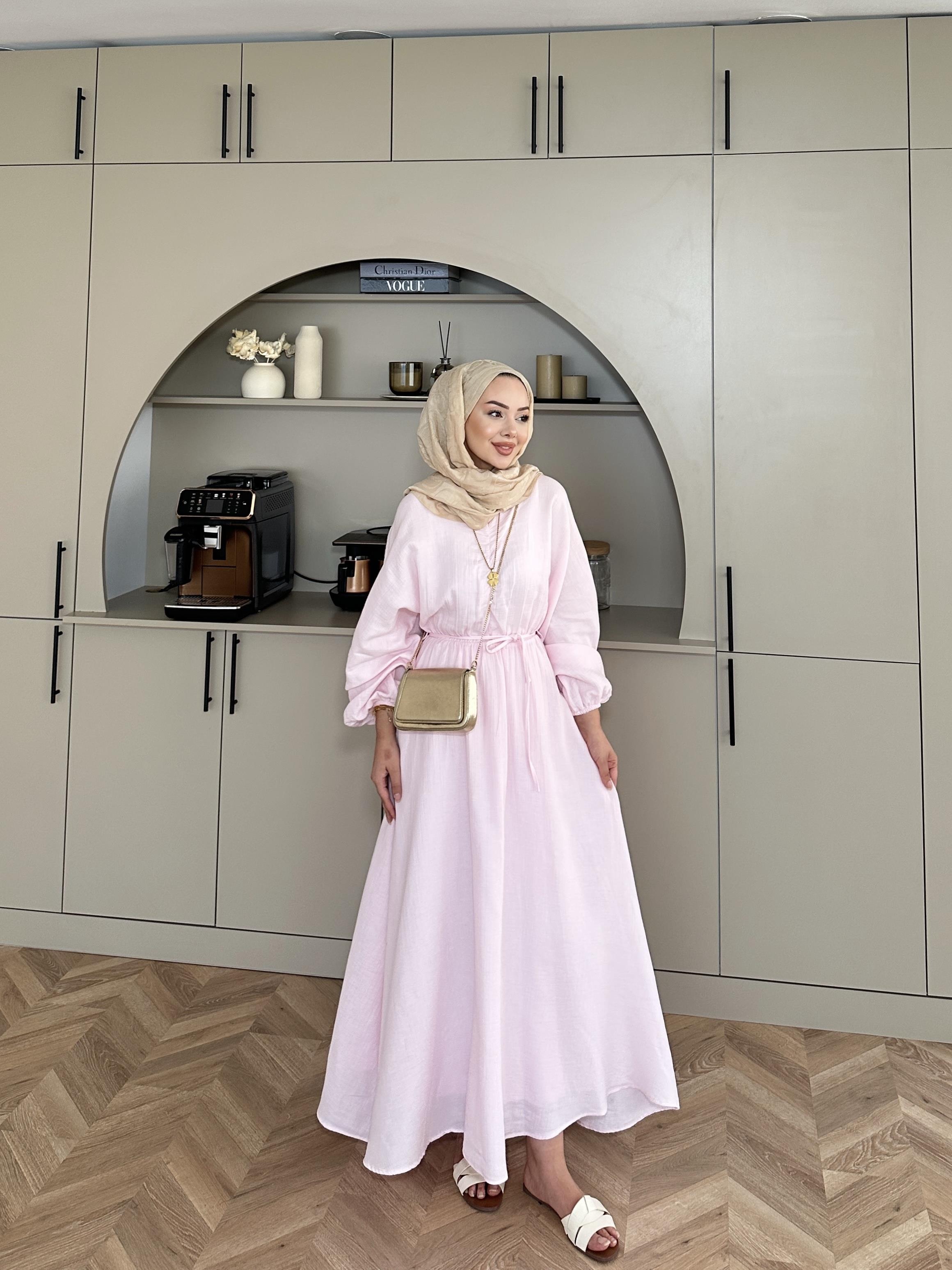 Dean Elbise Toz Pembe