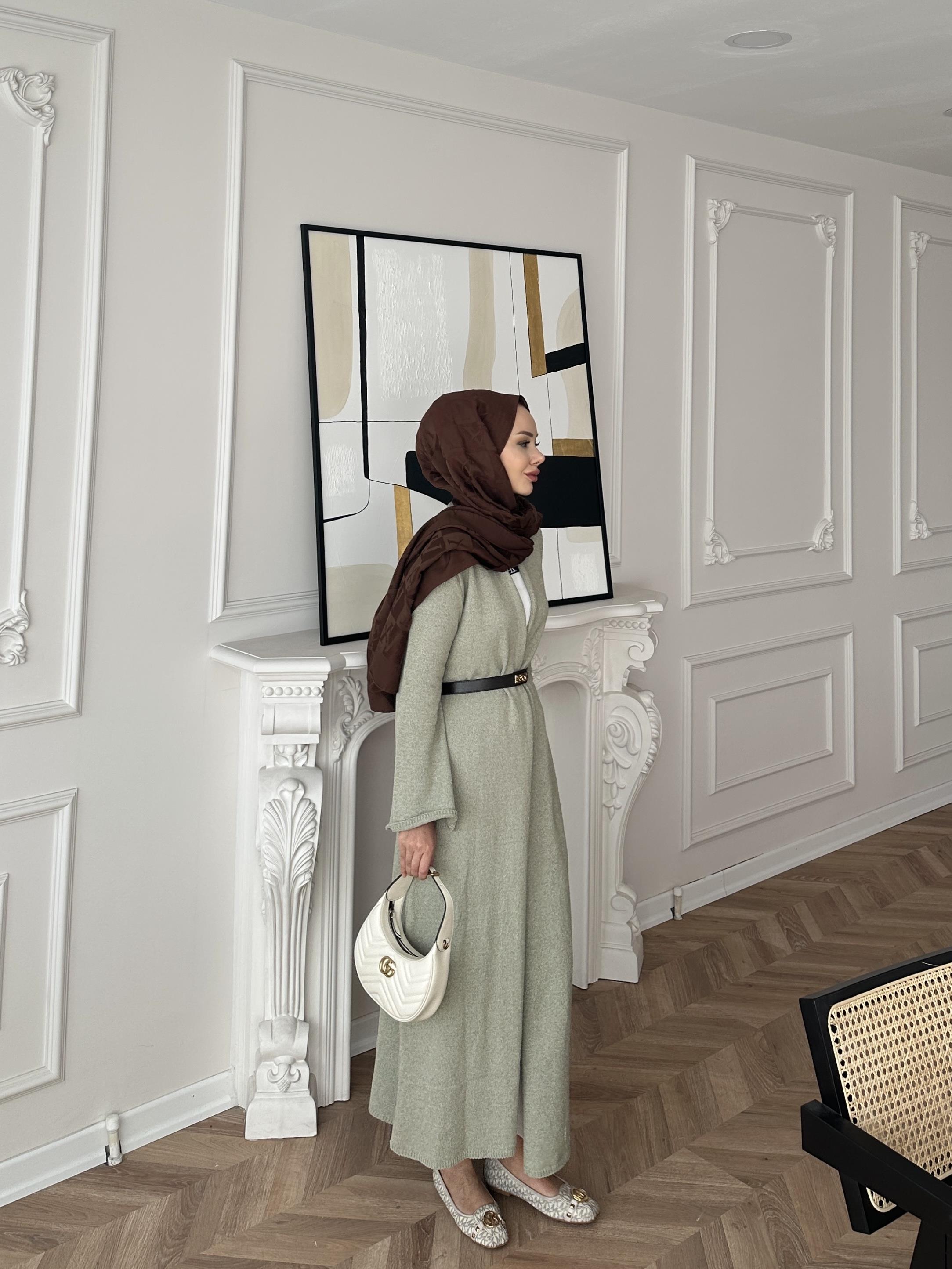 Dilay Triko Uzun Hırka Çağla 