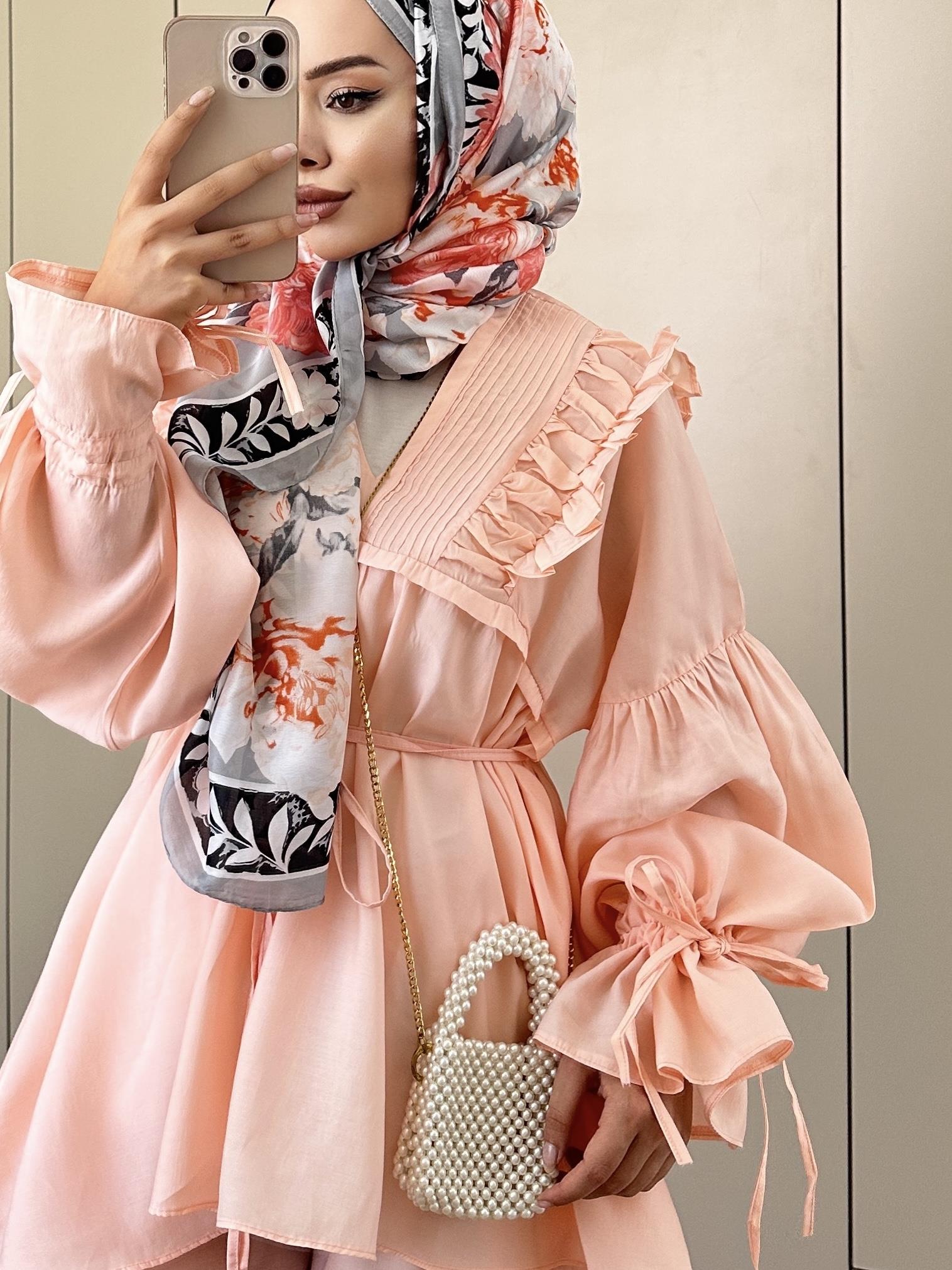 Faye Pantolonlu Takım Pudra