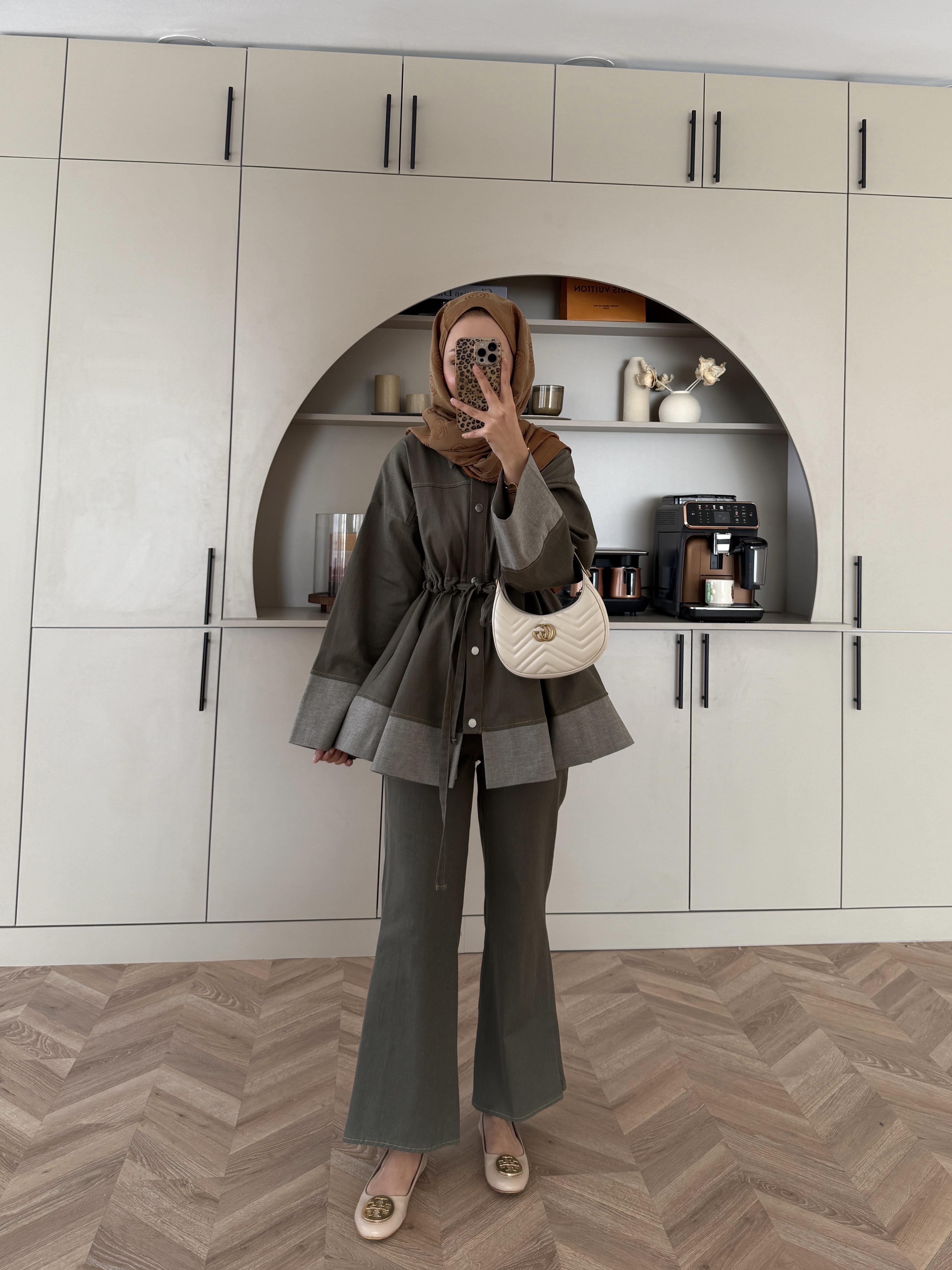 Gisa Pantolonlu Takım Haki