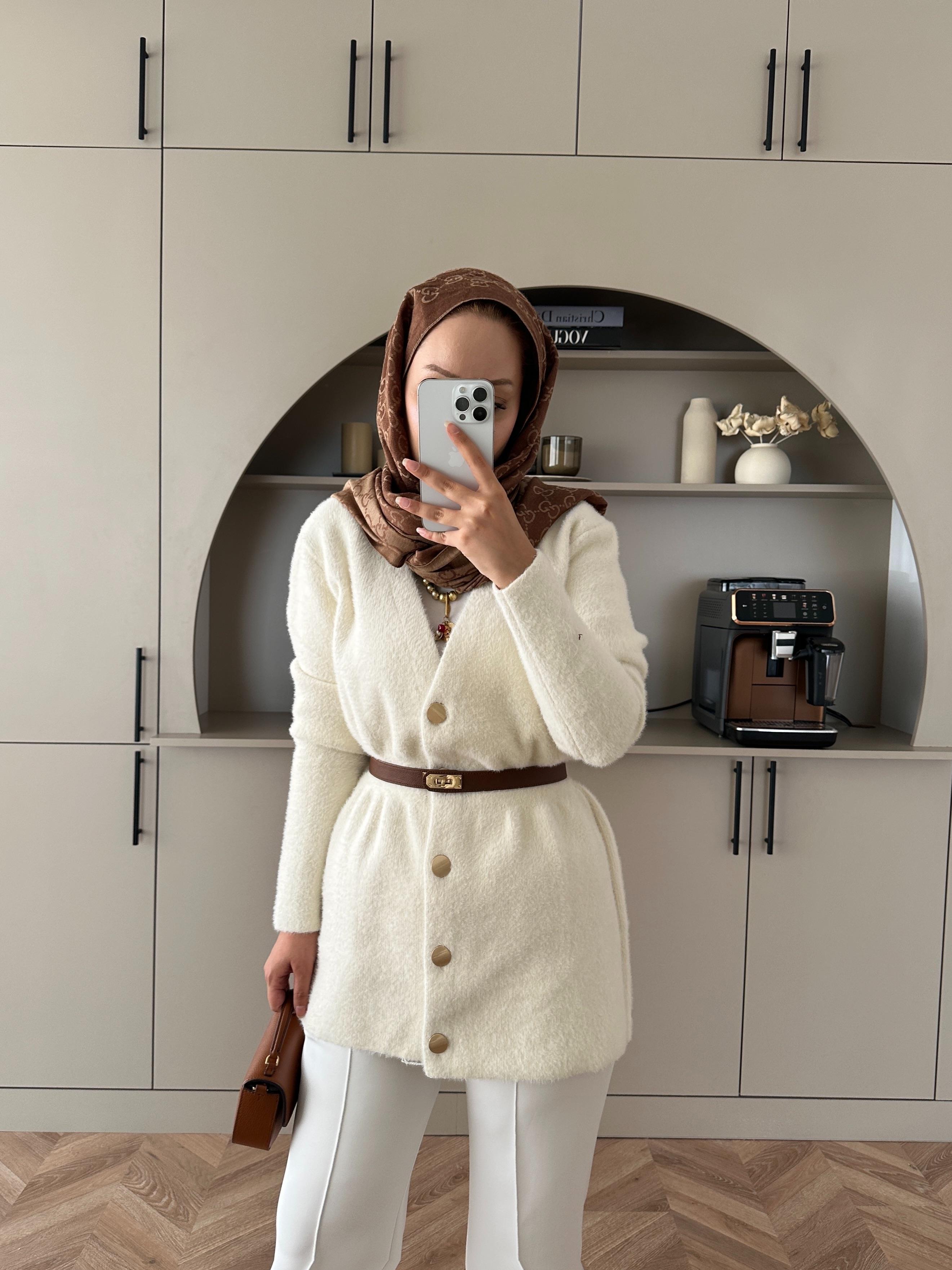 Hadley Sakallı Hırka Ekru