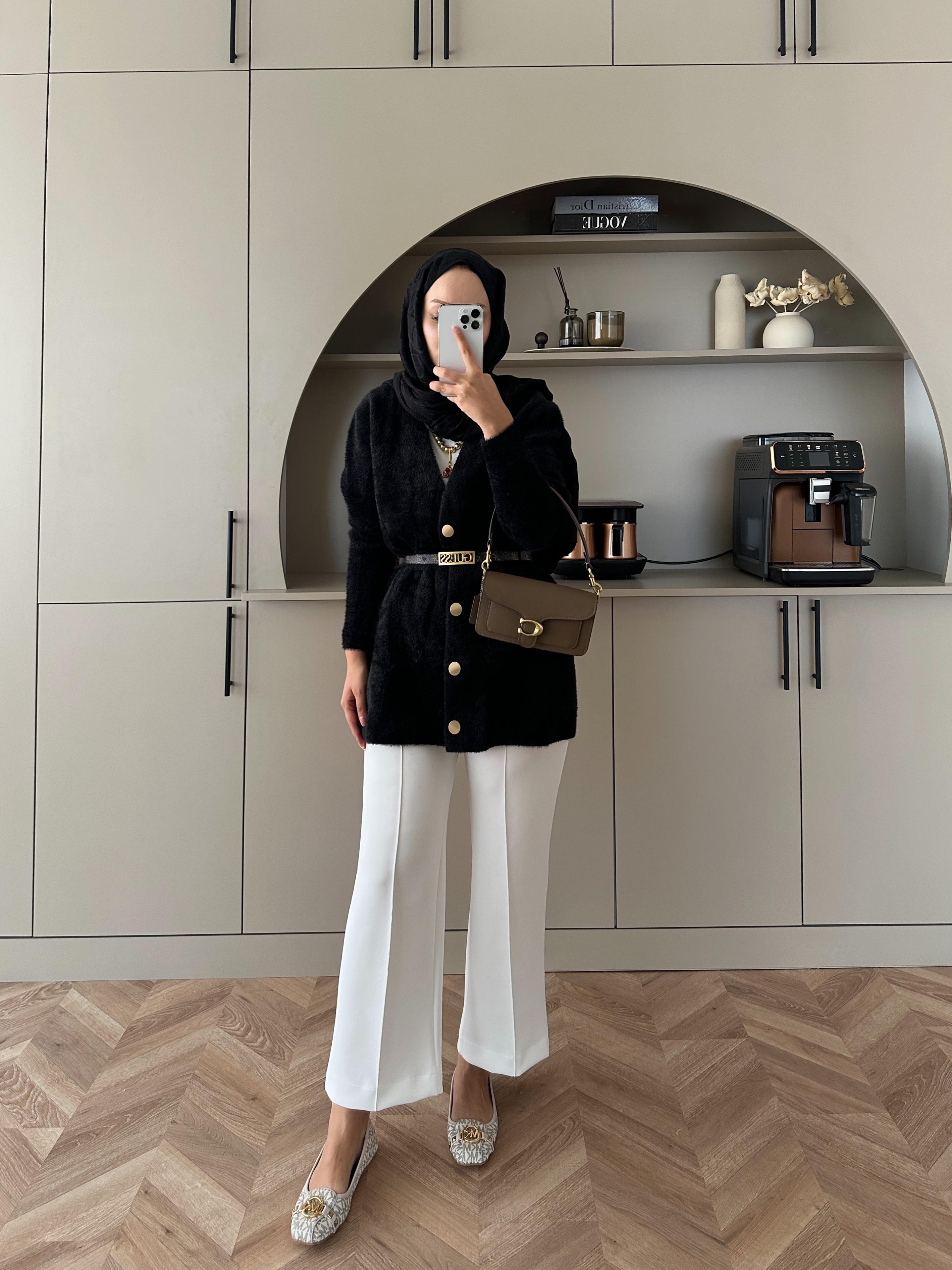 Hadley Sakallı Hırka Siyah