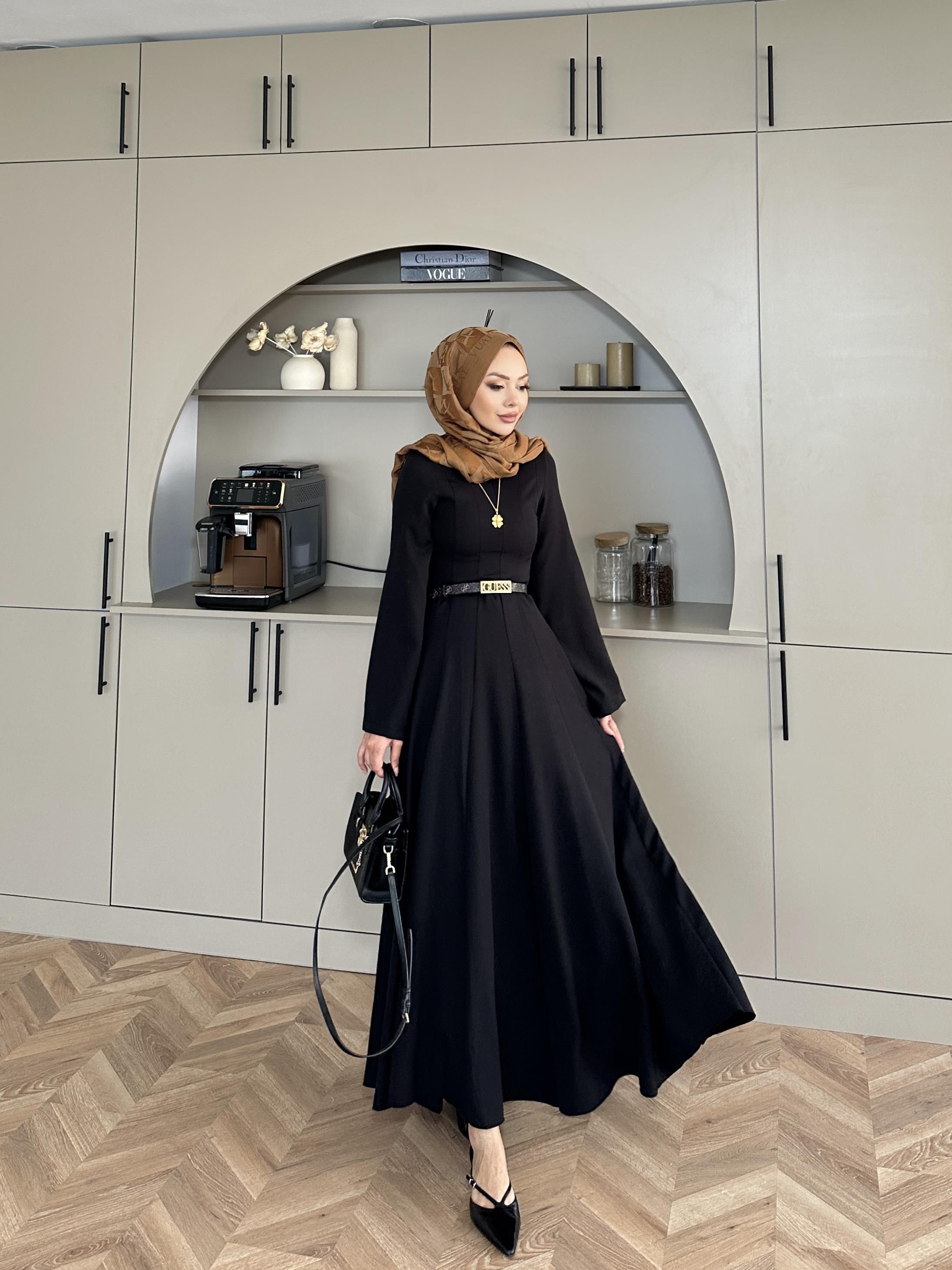 Harel A Kesim Elbise Siyah